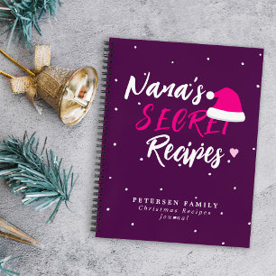 Modern Christmas family recipes journal