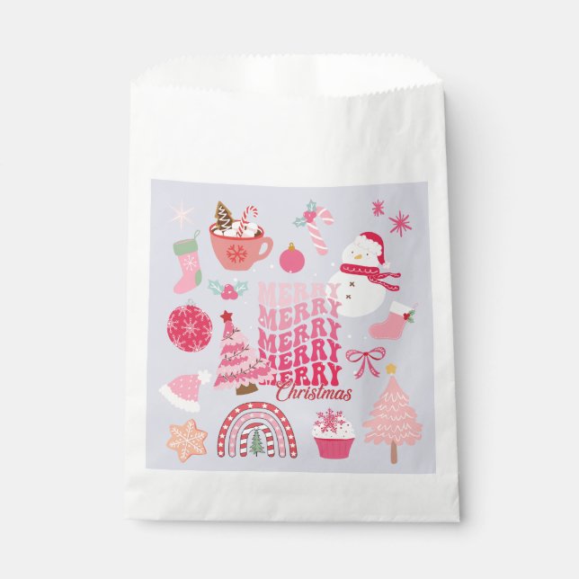 Modern Christmas Favour Bag (Front)