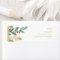 Modern Christmas Greenery | White Return Address