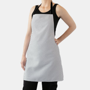 Modern Christmas Grey Pattern Gift Wrap Apron