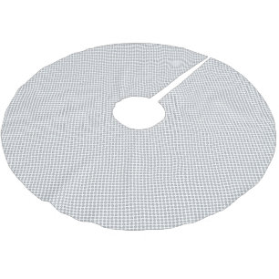 Modern Christmas Grey Pattern Gift Wrap Brushed Polyester Tree Skirt