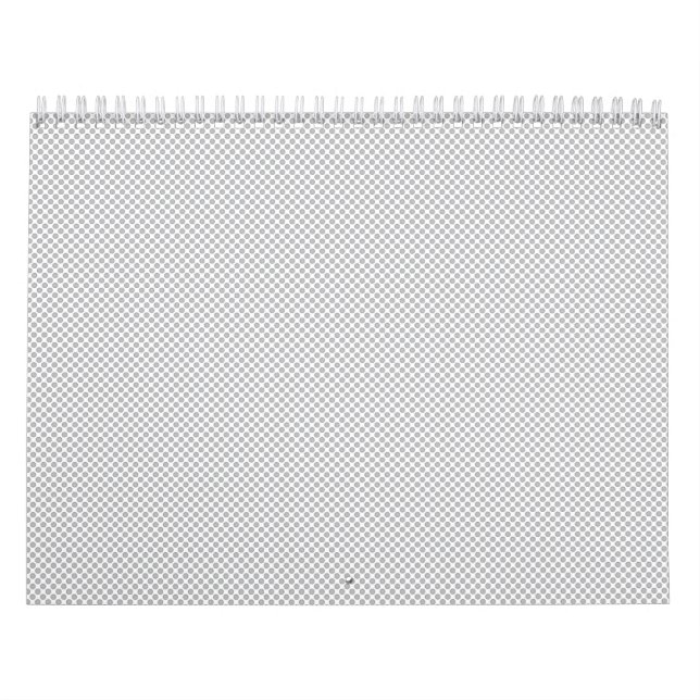Modern Christmas Grey Pattern Gift Wrap Calendar (Cover)