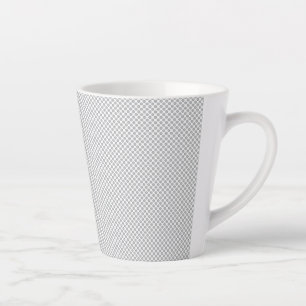 Modern Christmas Grey Pattern Gift Wrap Latte Mug