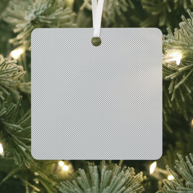 Modern Christmas Grey Pattern Gift Wrap Metal Tree Decoration (Insitu)