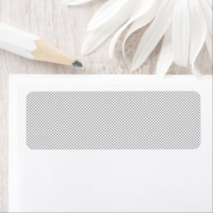 Modern Christmas Grey Pattern Gift Wrap Return Address Label