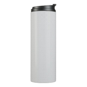 Modern Christmas Grey Pattern Gift Wrap Thermal Tumbler
