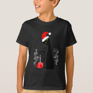 Modern Christmas Kitty T-Shirt