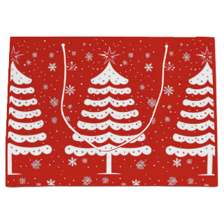 Modern Christmas Large Gift Bag