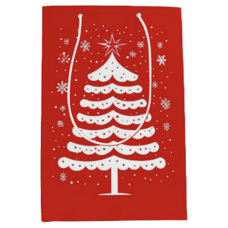Modern Christmas Medium Gift Bag