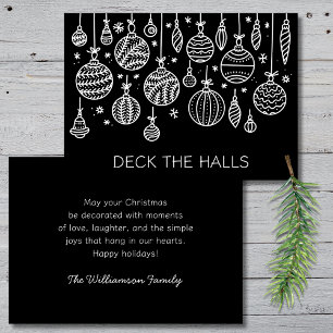 Modern Christmas Ornament  Holiday Card