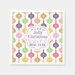 Modern Christmas Ornament  Napkin