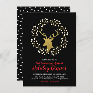 Modern Christmas Party, Holiday Party Invitations