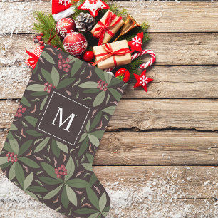 Modern Christmas Personal Large Christmas Stocking