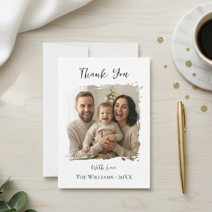 Modern Christmas Photo Card Template, Minimal