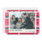 Modern Christmas Plaid Red Green Custom Photo