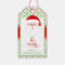 Modern Christmas Santa Holiday Gift Tag
