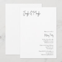 Modern Christmas Script Jingle and Mingle