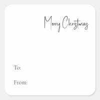 Modern Christmas Script To From