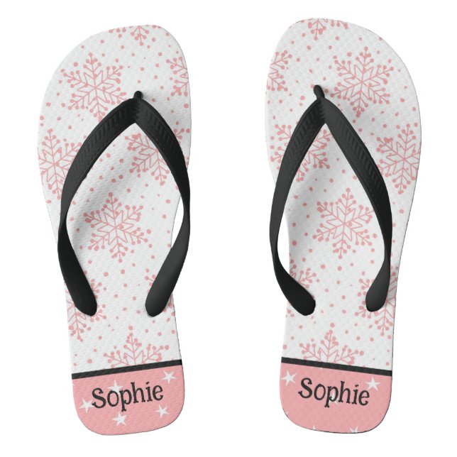 Modern Christmas  Thongs (Footbed)