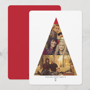 Modern Christmas Tree 3 Photo Holiday Greeting