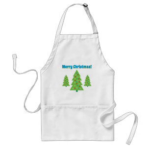 Modern Christmas Tree Art Standard Apron