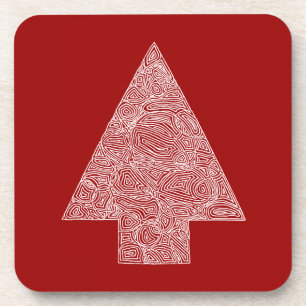 Modern Christmas Tree Coaster