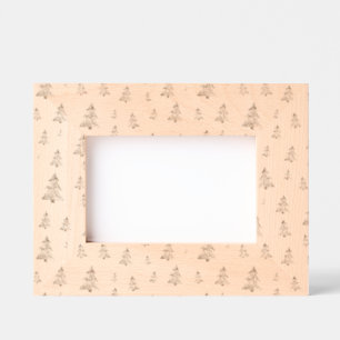 Modern Christmas tree Festive Etched Frames