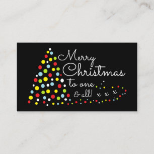 Modern Christmas tree, Festive Invitation