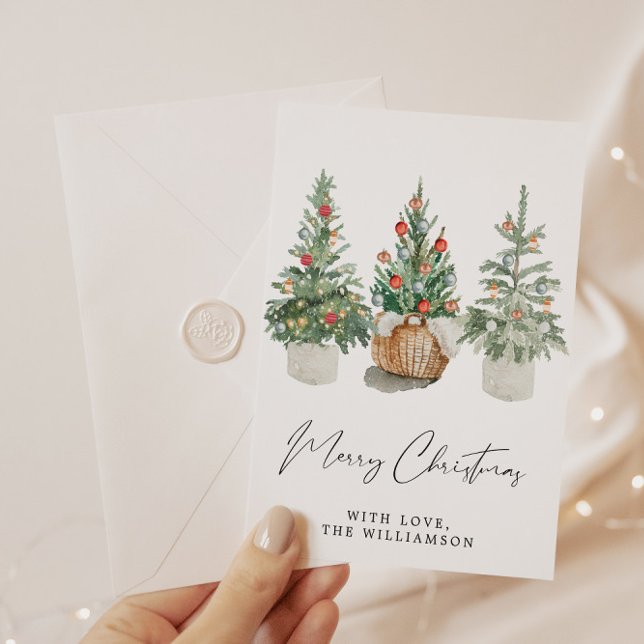 Modern Christmas tree greeting card (Creator Uploaded)