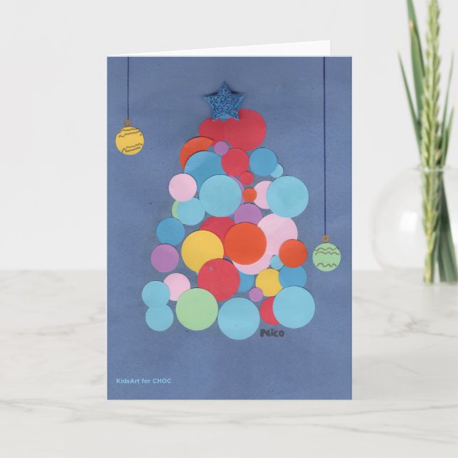 Modern Christmas Tree - KidsArt for CHOC Card (Front)