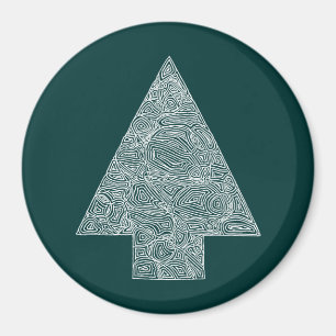 Modern Christmas Tree Magnet