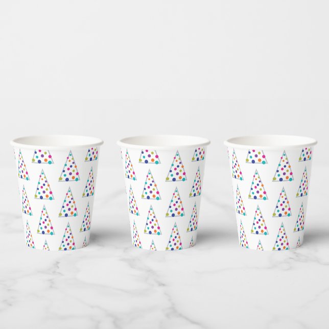 Modern Christmas Tree Paper Cups (Multi)