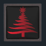 Modern Christmas Tree Stencil Print Red Gift Box<br><div class="desc">You are viewing The Lee Hiller Designs Collection of Home and Office Decor,  Apparel,  Gifts and Collectibles. The Designs include Lee Hiller Photography and Mixed Media Digital Art Collection. You can view her Nature photography at http://HikeOurPlanet.com/ and follow her hiking blog within Hot Springs National Park.</div>