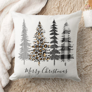 Modern Christmas Trees Cushion