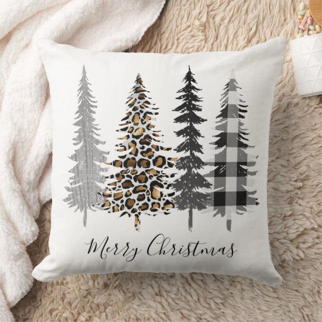 Modern Christmas Trees Cushion (Blanket)