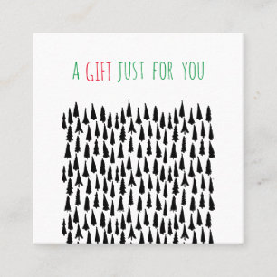 Modern Christmas Trees Holiday Gift Certificate