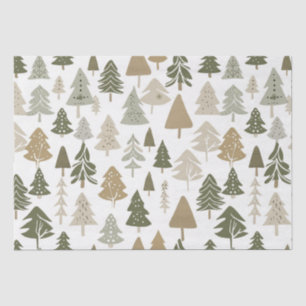Modern Christmas Trees Pattern  Tissue Paper