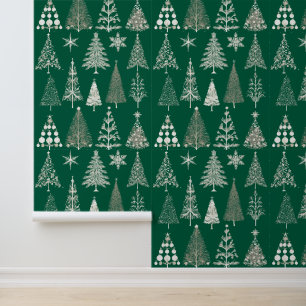 Modern Christmas trees Wallpaper