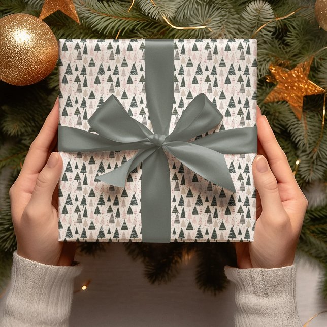 Modern Christmas Trees Wrapping Paper (Creator Uploaded)