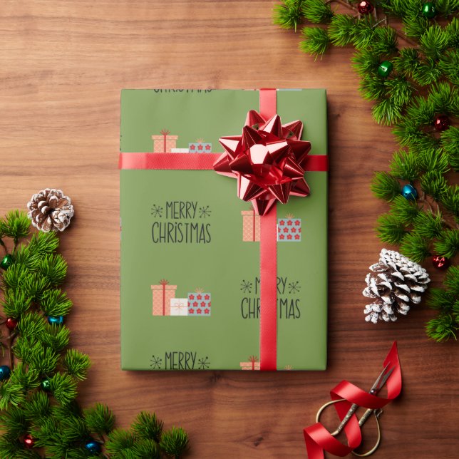 Modern Christmas Wrapping Paper (Holiday Gift)