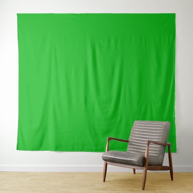 Modern Chroma Key Green Screen Zoom backdrop Tapestry (In Situ (Horizontal))