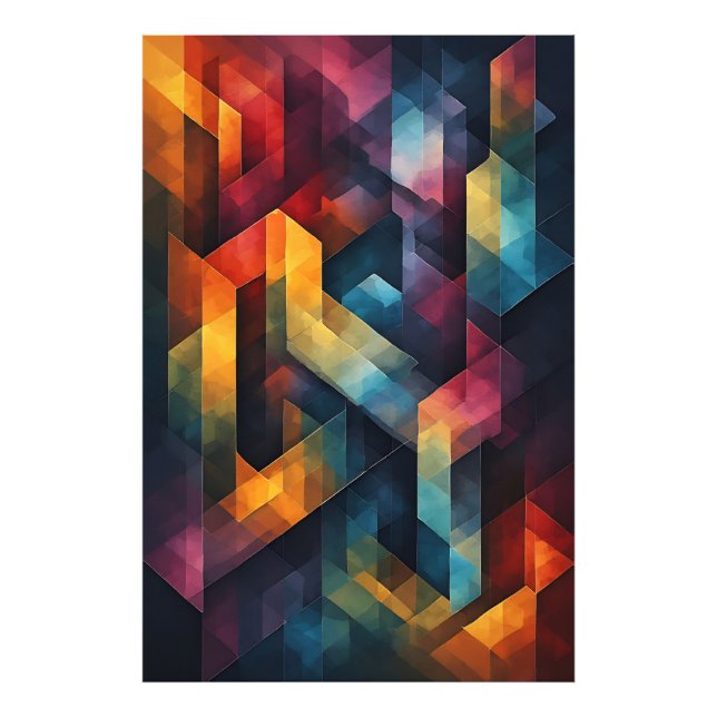 Modern Chromatic Dance Photo Print (Front)