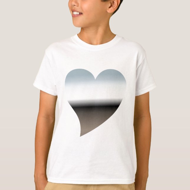 Modern Chrome Heart Kids T-Shirt (Front)