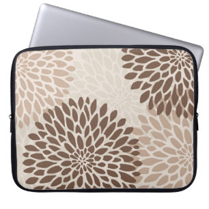 Modern Chrysanthemum Graphic Laptop Sleeve