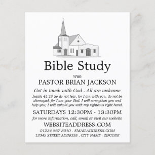 Modern Church, Christian Bible Class Advert Flyer