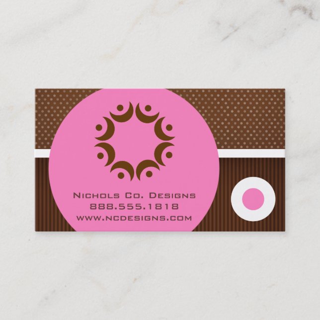 Modern Circles Business Cards (Front)