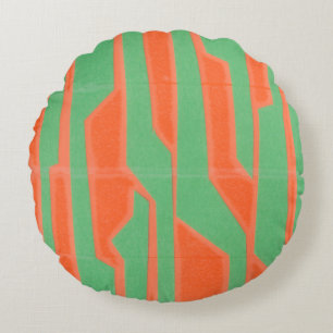 Modern Circuit I Round Cushion