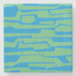 Modern Circuit V Stone Coaster