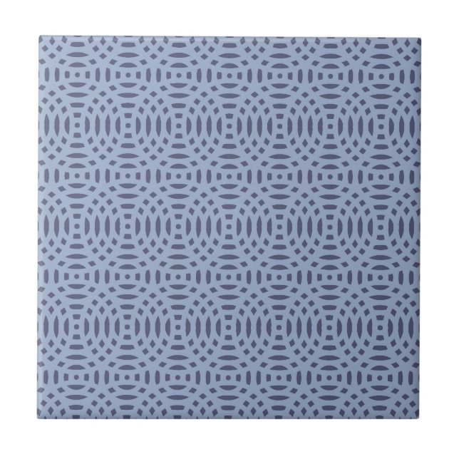 Modern Circular Shapes Seamless Pattern Ceramic Tile (Front)