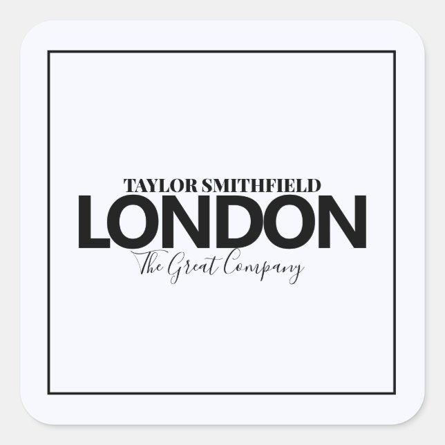 MODERN CITY NEW SQUARE STICKER (Front)